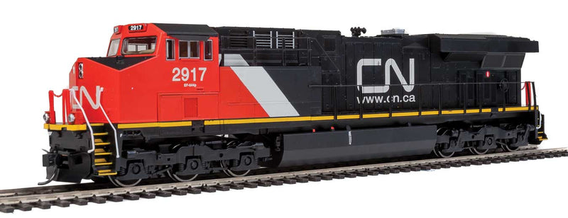 GE Evolution Series GEVO Locomotive - SoundTraxx(R) Sound & DCC -- Canadian National #2917 (ES44AC; black, red, white)-1