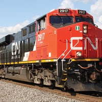 GE Evolution Series GEVO Locomotive - SoundTraxx(R) Sound & DCC -- Canadian National #2917 (ES44AC; black, red, white)