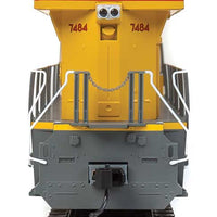 GE Evolution Series GEVO Locomotive - SoundTraxx(R) Sound & DCC -- Unio Pacific(R) #7484 (ES44AH; yellow, gray; United States Flag)