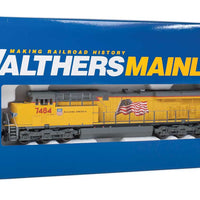GE Evolution Series GEVO Locomotive - SoundTraxx(R) Sound & DCC -- Unio Pacific(R) #7484 (ES44AH; yellow, gray; United States Flag)