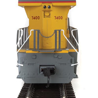 GE Evolution Series GEVO - ESU(R) Sound and DCC -- Union Pacific(R) #7400 (ES44AH; yellow, gray; Pink Breast Cancer Awareness)