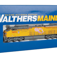 GE Evolution Series GEVO - ESU(R) Sound and DCC -- Union Pacific(R) #7400 (ES44AH; yellow, gray; Pink Breast Cancer Awareness)