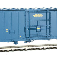 50' FGE Insulated Boxcar - Ready to Run -- Golden West Service #700027 (blue, yellow, red)