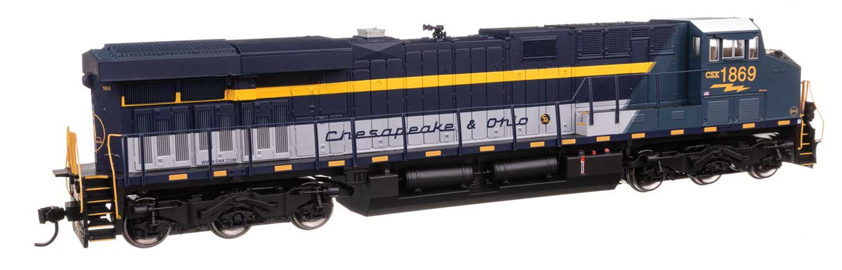 GE ES44AC Evolution Series GEVO - ESU Sound & DCC -- CSX #1869 (Chesapeake & Ohio Heritage)-2