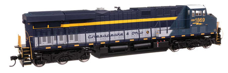 GE ES44AC Evolution Series GEVO - ESU Sound & DCC -- CSX #1869 (Chesapeake & Ohio Heritage)-2