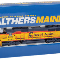 EMD SD50 - ESU(R) Sound and DCC -- Chessie System B&O #8583 (yellow, blue, orange)