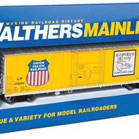 50' FGE Insulated Boxcar - Ready to Run -- Union Pacific(R) #490604 (Armour Yellow; Large Shield, Automated Railway Log