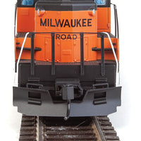 EMD GP9 Phase II with Chopped Nose - ESU(R) Sound and DCC -- Milwaukee Road #975 (orange, black; Large Milwaukee Name, GP20 Nameplate)