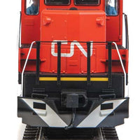EMD GP9 Phase II with Chopped Nose - ESU(R) Sound and DCC -- Canadian National #4024 (red, black; Large White Stripes, Yellow Sill Stripe