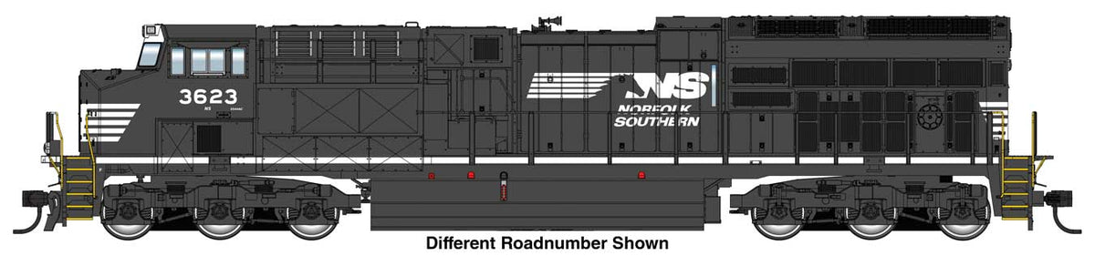 GE ET44AC Evolution Series GEVO Tier 4 - Sound & DCC -- Norfolk Southern #3661