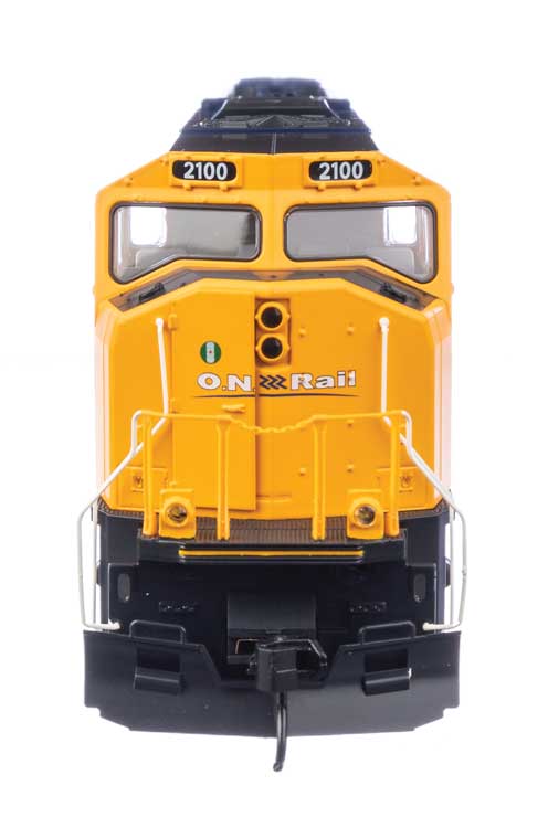EMD SD75I - ESU(R) Sound & DCC -- Ontario Northland #2100 (blue, yellow, black)-3