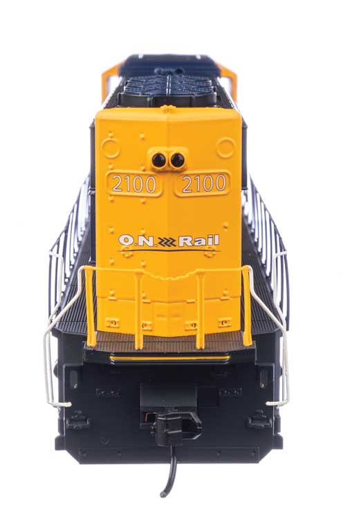 EMD SD75I - ESU(R) Sound & DCC -- Ontario Northland #2100 (blue, yellow, black)-4