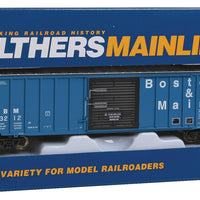 50' ACF Exterior Post Boxcar - Ready to Run -- Boston & Maine #3212 (blue, black Door; Large Lettering)