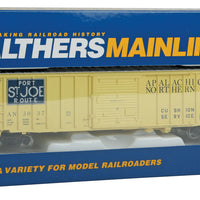 50' ACF Exterior Post Boxcar - Ready to Run -- Apalachicola Northern #5037 (yellow, blue; Port St. Joe Logo)