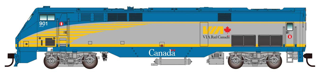 GE P42 Locomotive - Sound and DCC -- VIA #901