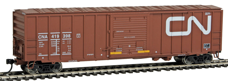 50' ACF Exterior Post Boxcar - Ready to Run -- Canadian National CNA #419398 (Boxcar Red, Large Noodle Logo)-1