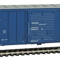50' ACF Exterior Post Boxcar - Ready to Run -- Minneapolis, Northfield & Southern #49705 (blue, red; Billboard MNS)
