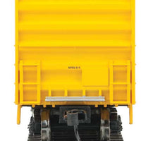 50' ACF Exterior-Post Boxcar - Ready to Run -- Railbox 10210 (10000 series; yellow, black, red, blue; Large Logo)