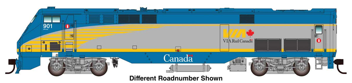 GE P42 Locomotive - Standard -- VIA #918