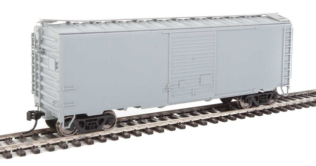 40' ACF Welded Boxcar w/8' Youngstown Door - Ready to Run -- Undecorated-1