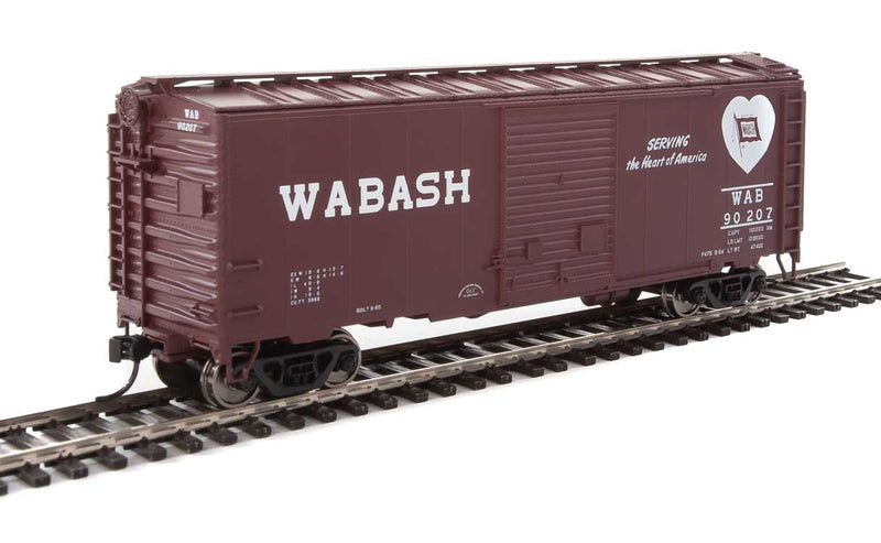 40' ACF Welded Boxcar w/8' Youngstown Door - Ready to Run -- Wabash #90207-1