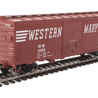 40' ACF Welded Boxcar w/8' Youngstown Door - Ready to Run -- Western Maryland #4393