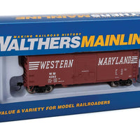 40' ACF Welded Boxcar w/8' Youngstown Door - Ready to Run -- Western Maryland #4393