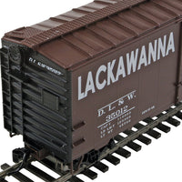 40' PS-1 Boxcar - Ready to Run -- Delaware, Lackawanna & Western #35012 (Boxcar Red, white; Phoebe Snow Slogan