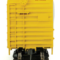 40' PS-1 Boxcar - Ready to Run -- Akron, Canton & Youngstown #3296 (yellow, red, Road of Service Slogan)