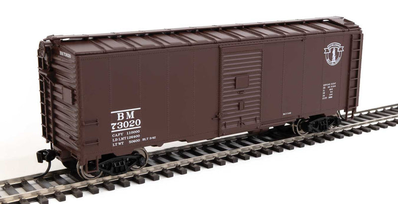 40' AAR Modified 1937 Boxcar - Ready to Run -- Boston & Maine #73020-1