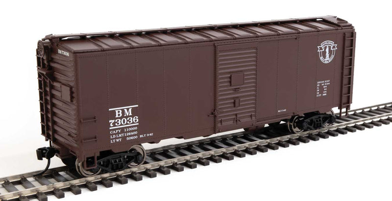 40' AAR Modified 1937 Boxcar - Ready to Run -- Boston & Maine #73036-1
