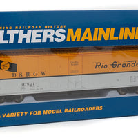 50' PC&F Insulated Boxcar - Ready to Run -- Denver & Rio Grande Western(TM) #60821 (Aspen Gold, silver; Flying Rio Grand