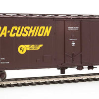 50' PC&F Insulated Boxcar - Ready to Run -- Southern Pacific(TM) #671184 (Boxcar Red, yellow Hydra Cushion Markings)
