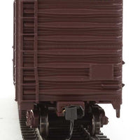 50' PC&F Insulated Boxcar - Ready to Run -- Southern Pacific(TM) #671279 (Boxcar Red, yellow Hydra Cushion Markings)