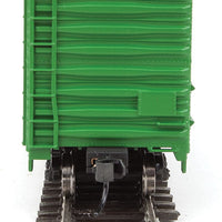 50' PC&F Insulated Boxcar - Ready to Run -- Burlington Northern #747954 (Cascade Green, white, silver; Large Logo)