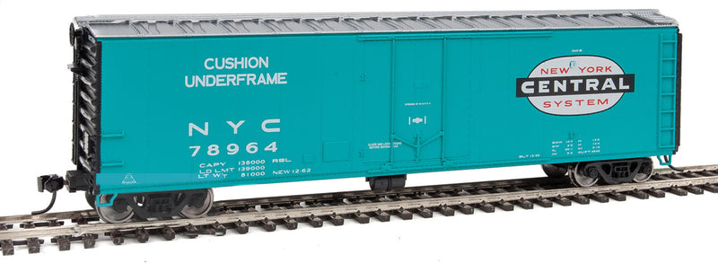 50' PC&F Insulated Boxcar - Ready to Run -- New York Central #78964 (Jade Green, silver, black; Large Cigar Band Logo)-1