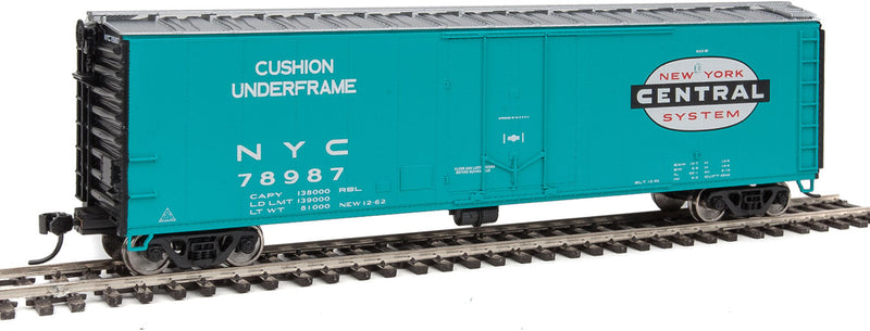 50' PC&F Insulated Boxcar - Ready to Run -- New York Central #78987 (Jade Green, silver, black; Large Cigar Band Logo)-1