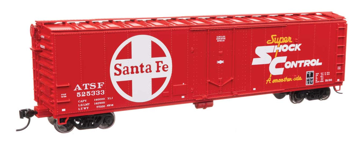 50' PC&F Insulated Boxcar - Ready to Run -- Santa Fe #525333-1