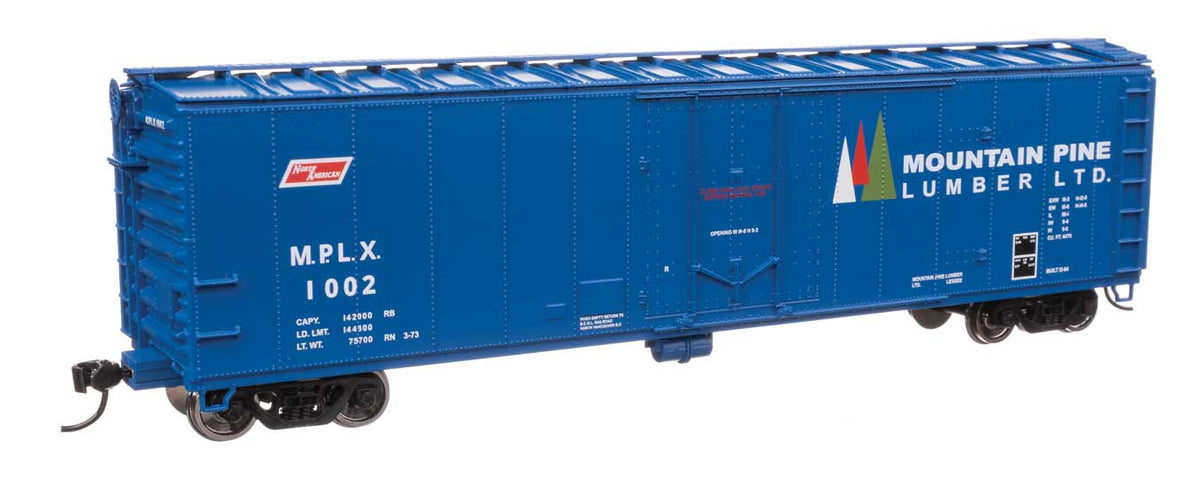 50' PC&F Insulated Boxcar - Ready to Run -- Mountain Pine Lumber #1002-1