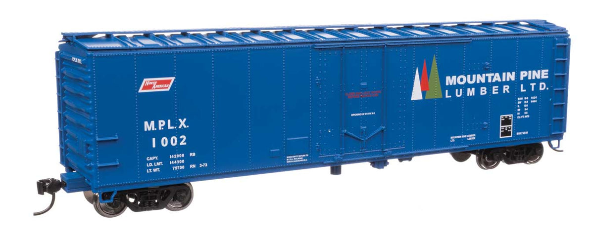 50' PC&F Insulated Boxcar - Ready to Run -- Mountain Pine Lumber #1002-2