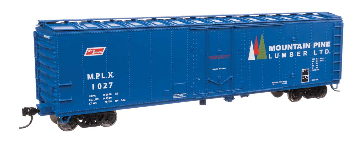 50' PC&F Insulated Boxcar - Ready to Run -- Mountain Pine Lumber #1027-2