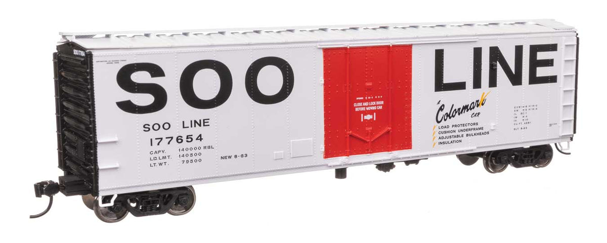 50' PC&F Insulated Boxcar - Ready to Run -- Soo Line #177654-2