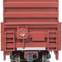 60' High Cube Plate F Boxcar - Ready to Run -- BNSF Railway #761399 (brown, aluminum; Wedge Logo; Conspicuity Markings)