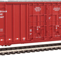 60' High Cube Plate F Boxcar - Ready to Run -- Canadian Pacific #218035 (red, white; Golden Beaver Logo)