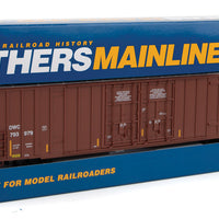 60' High Cube Plate F Boxcar - Ready to Run -- Canadian National DWC #793979 (brown, white; Conspicuity Markings)