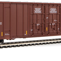 60' High Cube Plate F Boxcar - Ready to Run -- Canadian National DWC #794104 (brown, white; Conspicuity Markings)