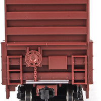 60' High Cube Plate F Boxcar - Ready to Run -- Kansas City Southern #759011 (brown, white; Yellow Conspicuity Markings)