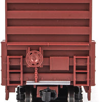 60' High Cube Plate F Boxcar - Ready to Run -- Kansas City Southern #759247 (brown, white; Yellow Conspicuity Markings)