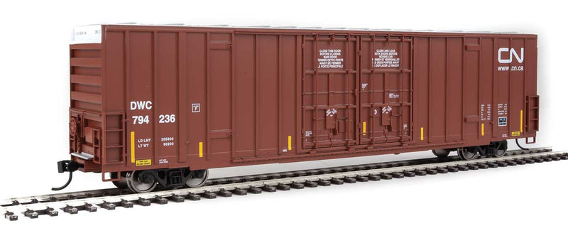60' High-Cube Plate F Boxcar - Ready to Run -- Canadian National #794236 - DWC reporting marks-1