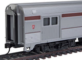 85' Budd Baggage-Lounge - Ready to Run -- Pennsylvania Railroad (silver, Tuscan)-3